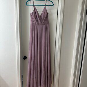 Morning Lavender Cassidy Lavender Flowy Maxi Dress, Size M